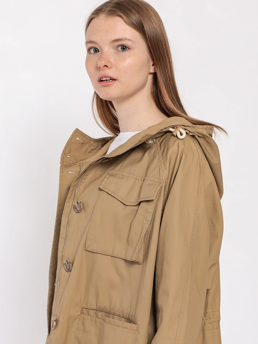 Куртка-оверсайз в утилитарном стиле из органического хлопка